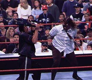 Image result for the rock vs mankind i quit match