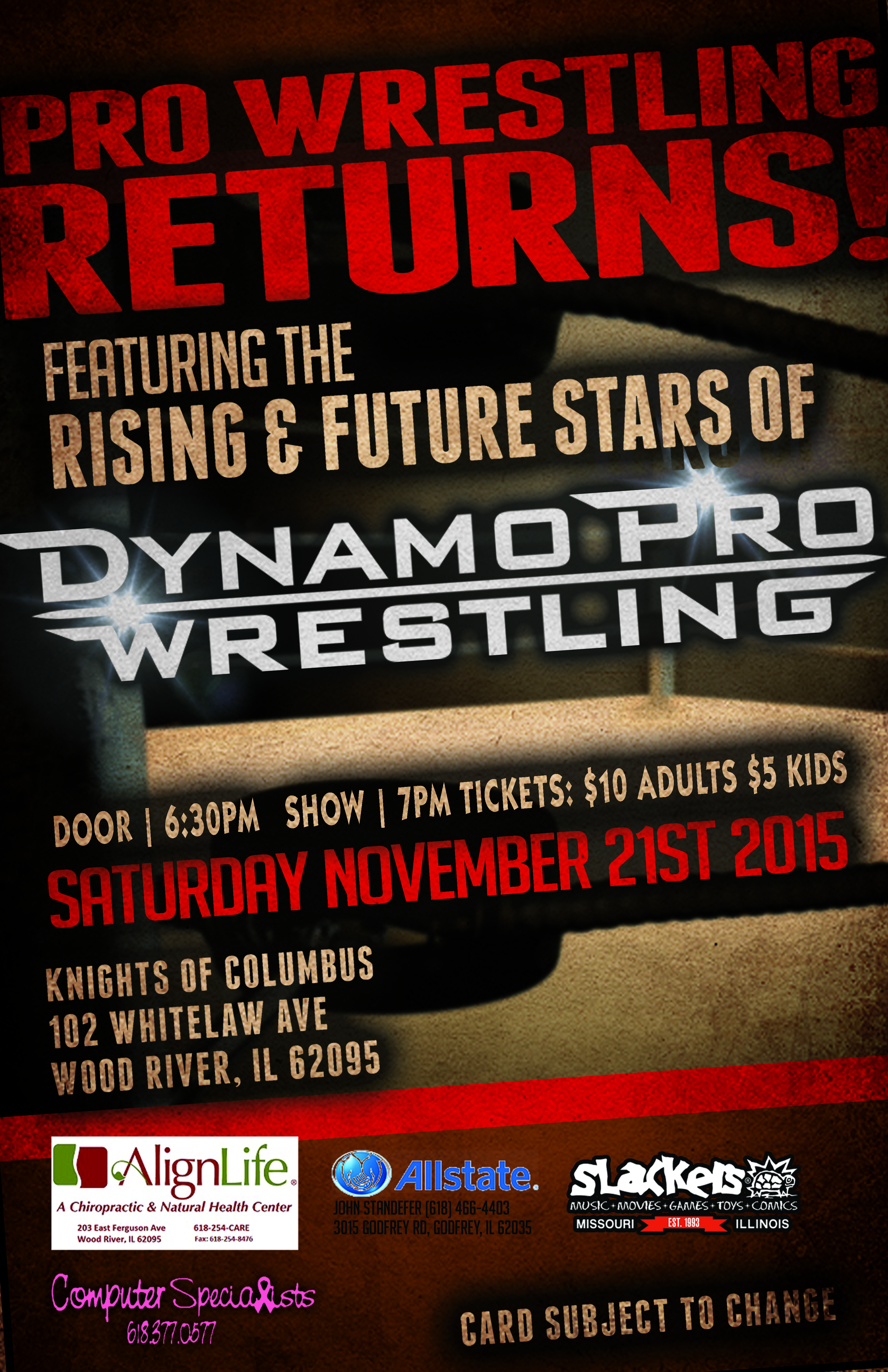 Dynamo Pro Wrestling - 112115