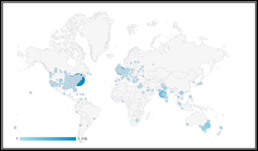 Thank you to the readers of OWW, a world-wide audience!