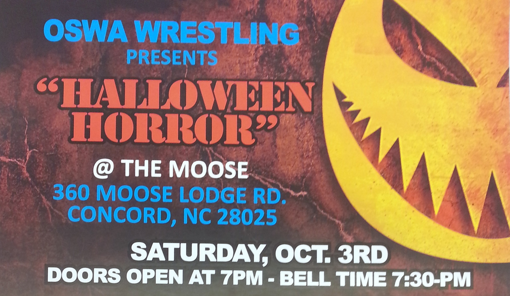 OSWA Wrestling is ready for “Halloween Horror”!