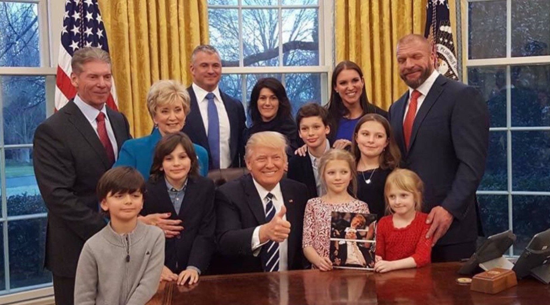 McMahon Family Visits President Trump