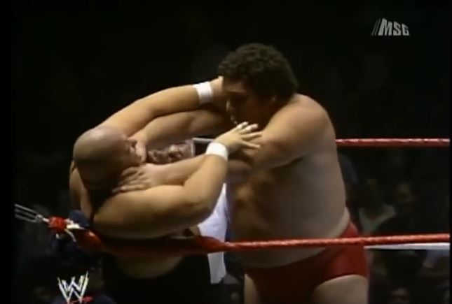 Andre the Giant vs. King Kong Bundy in a Classic Battle